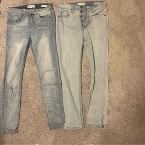 Bundle 2 pair Harper Heritage faded girls jeans  24 inch